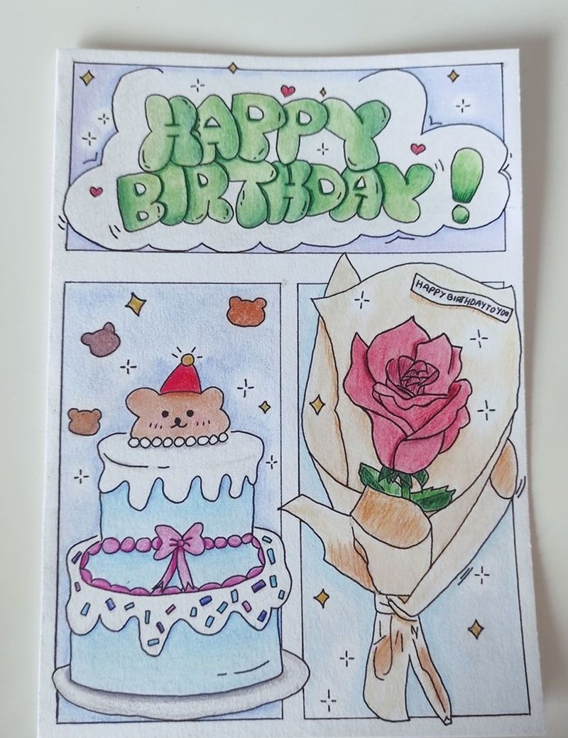 trang trí thiệp sinh nhật 26