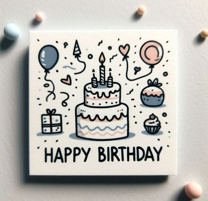 trang trí thiệp sinh nhật 29