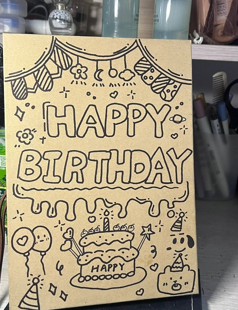 trang trí thiệp sinh nhật 44