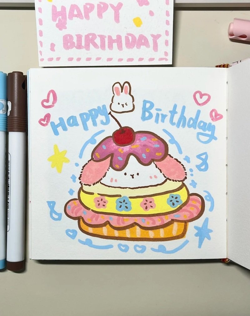 trang trí thiệp sinh nhật 46