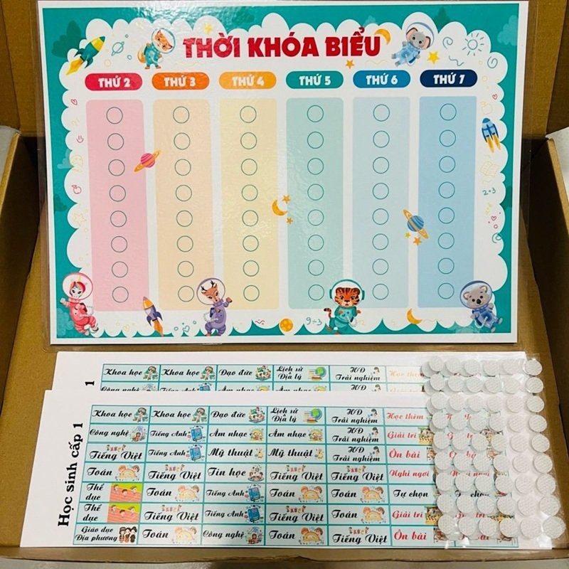 trang trí thời khóa biểu 15