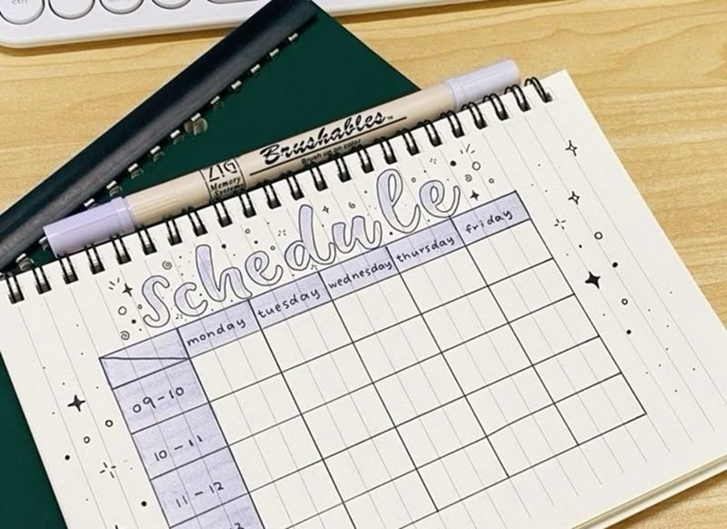 trang trí thời khóa biểu 23