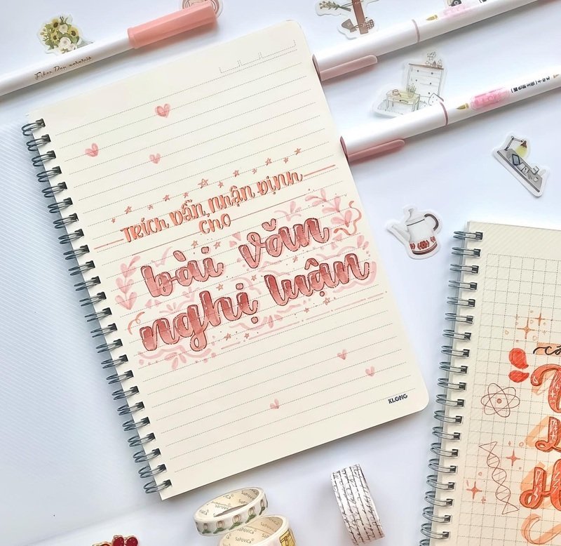 trang trí vở 1