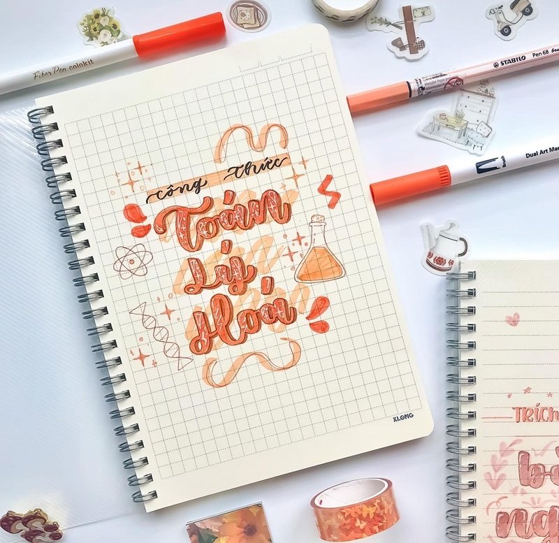 trang trí vở 3
