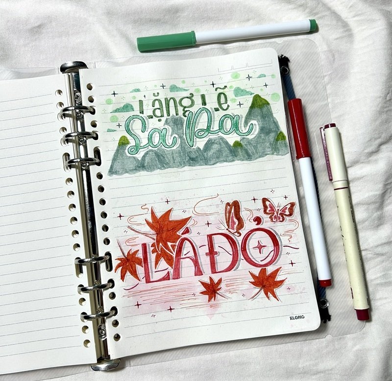 trang trí vở văn