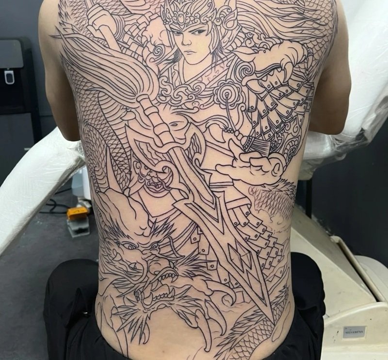 vẽ hình xăm triệu vân 27