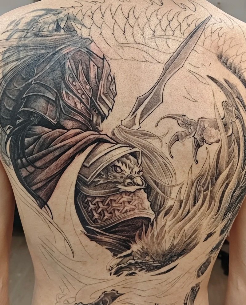 vẽ hình xăm triệu vân 8