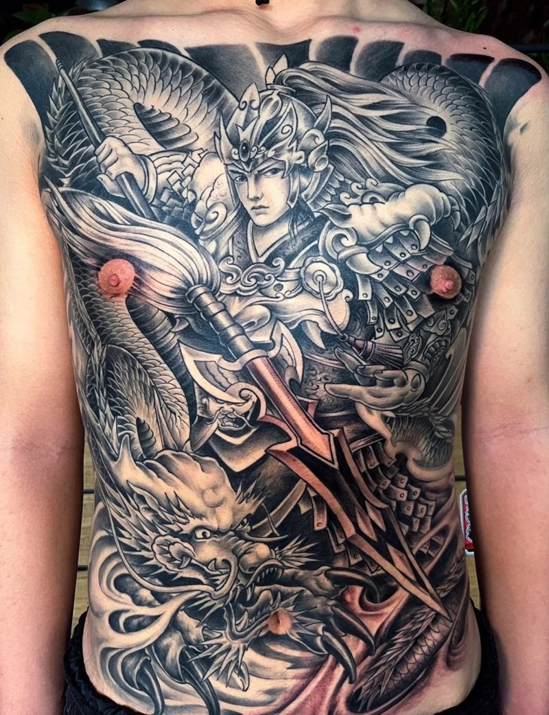 vẽ hình xăm triệu vân 9