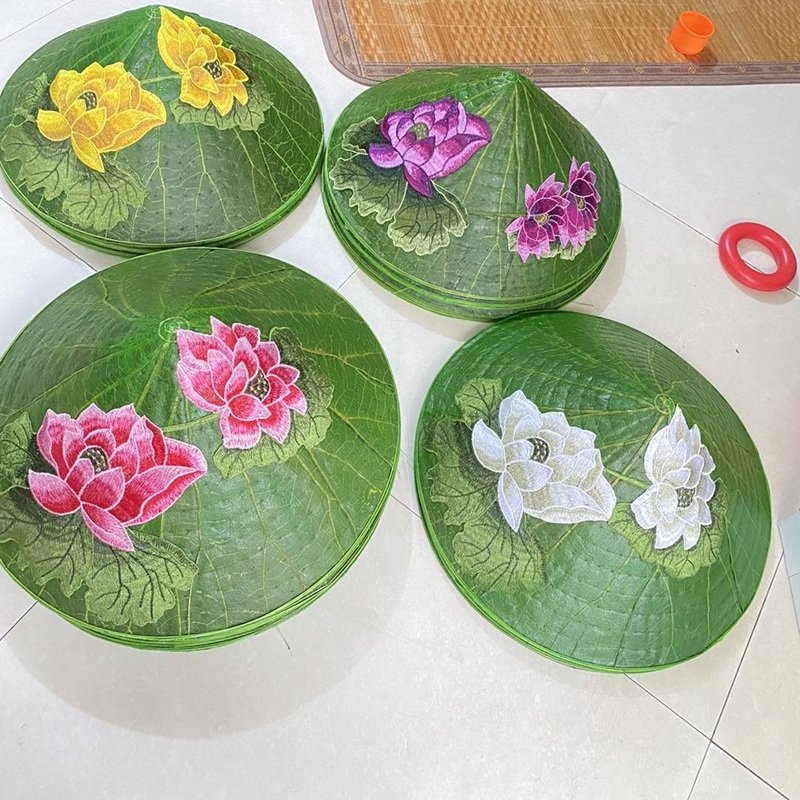 vẽ trang trí nón lá