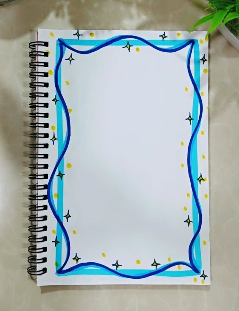 vẽ trang trí viền giấy a4 đẹp 12