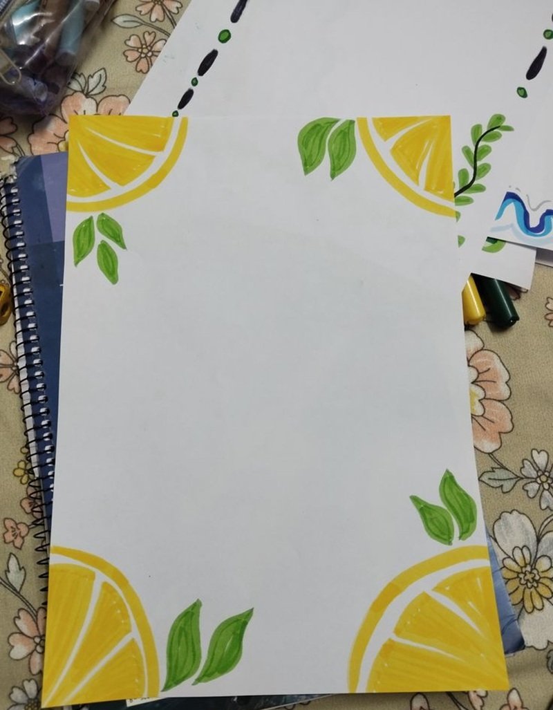 vẽ trang trí viền giấy a4 đẹp 18