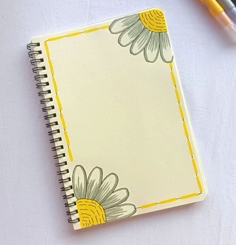 vẽ trang trí viền giấy a4 đẹp 2