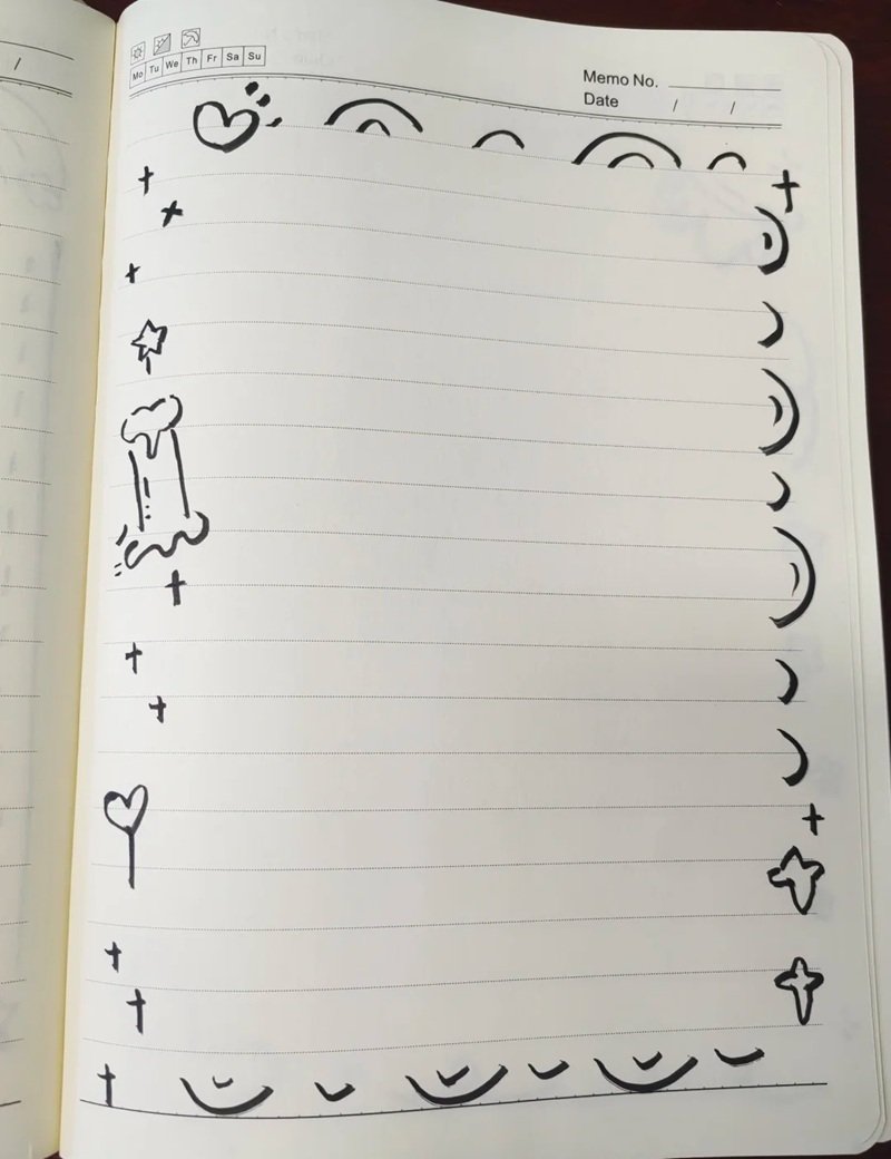 vẽ trang trí viền giấy a4 đẹp 28