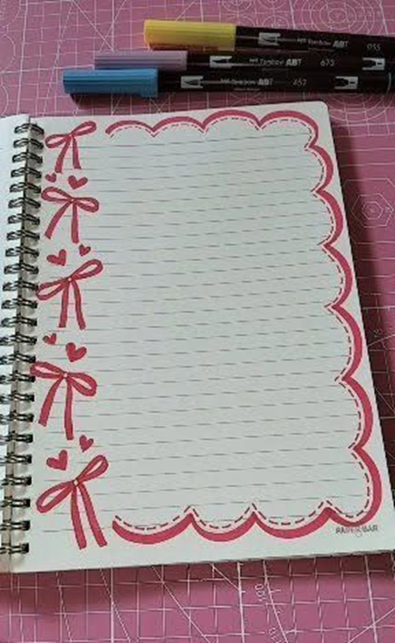 vẽ trang trí viền giấy a4 đẹp 3