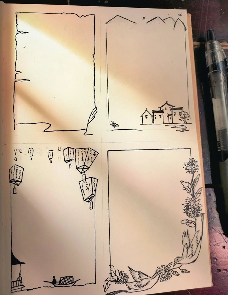 vẽ trang trí viền giấy a4 đẹp 31