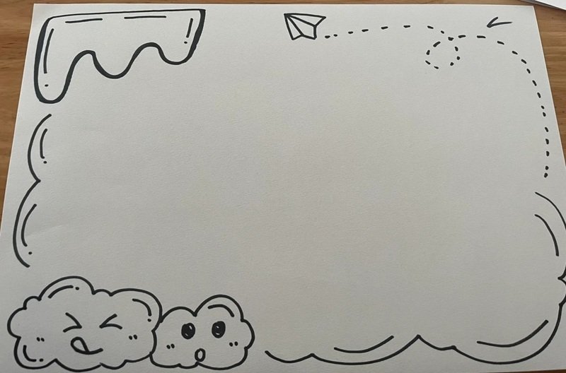 vẽ trang trí viền giấy a4 đẹp 32