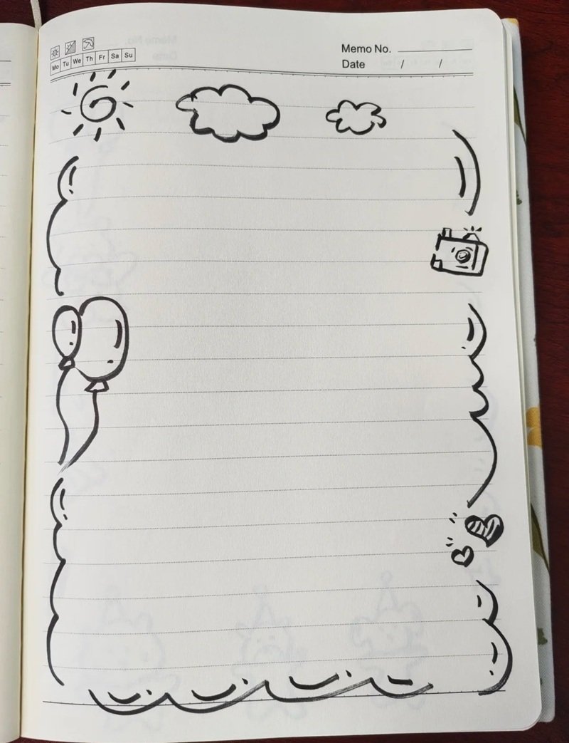 vẽ trang trí viền giấy a4 đẹp 34