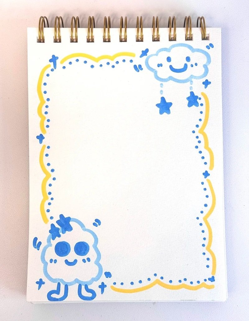 vẽ trang trí viền giấy a4 đẹp 37