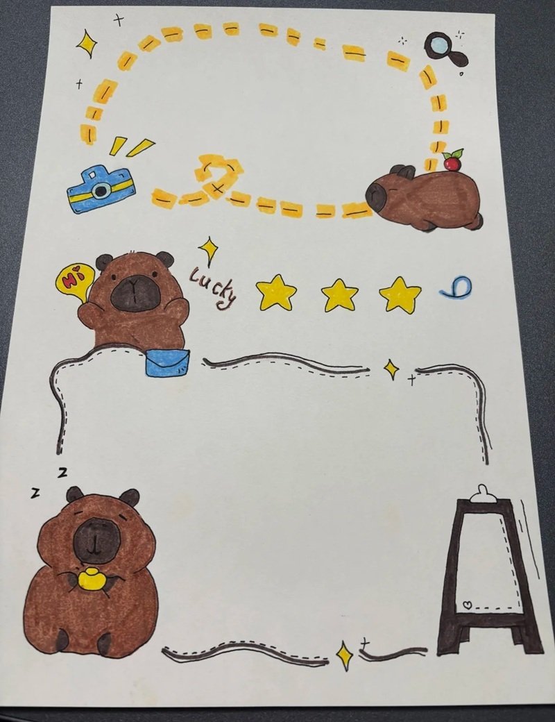 vẽ trang trí viền giấy a4 đẹp 38