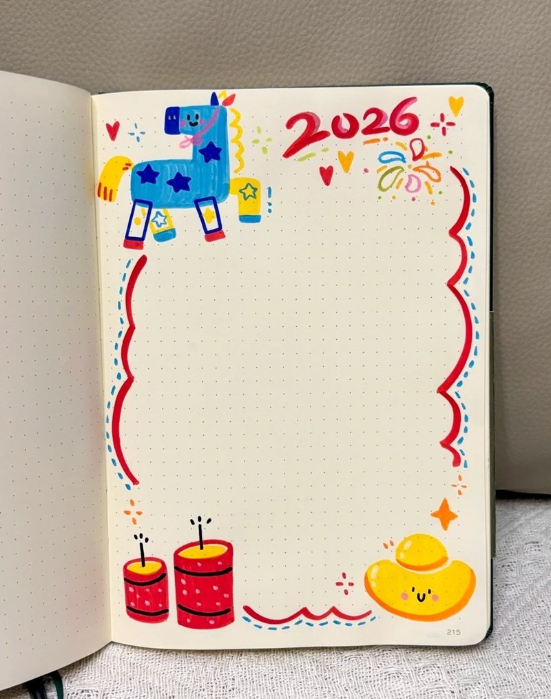 vẽ trang trí viền giấy a4 đẹp đơn giản