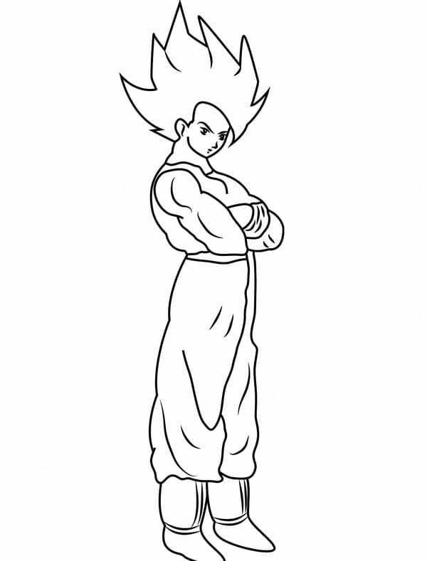 ảnh tô màu songoku