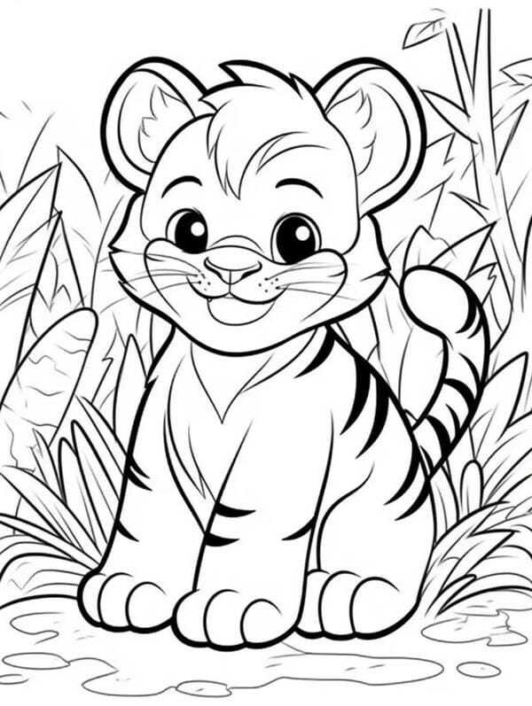 bé tô màu con hổ