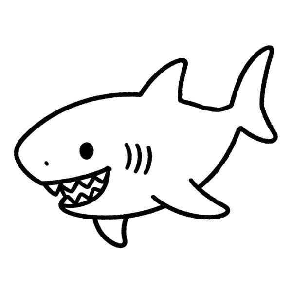 cá mập tô màu