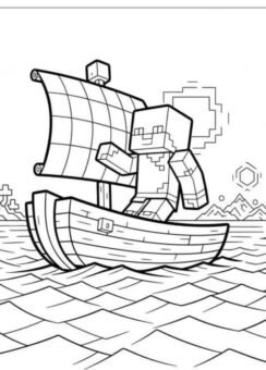 Tuyển chọn 88+ tranh tô màu Minecraft đẹp, dễ tô cho bé trai