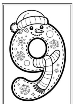 Khám phá 87+ tranh tô màu số 9 đẹp, dễ tô cho bé mầm non