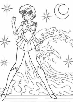 Khám phá 87+ tranh tô màu Thủy Thủ Mặt Trăng anime lung linh