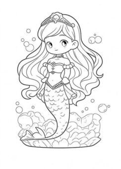 Tuyển chọn 78+ tranh tô màu nàng tiên cá dễ thương cho trẻ nhỏ