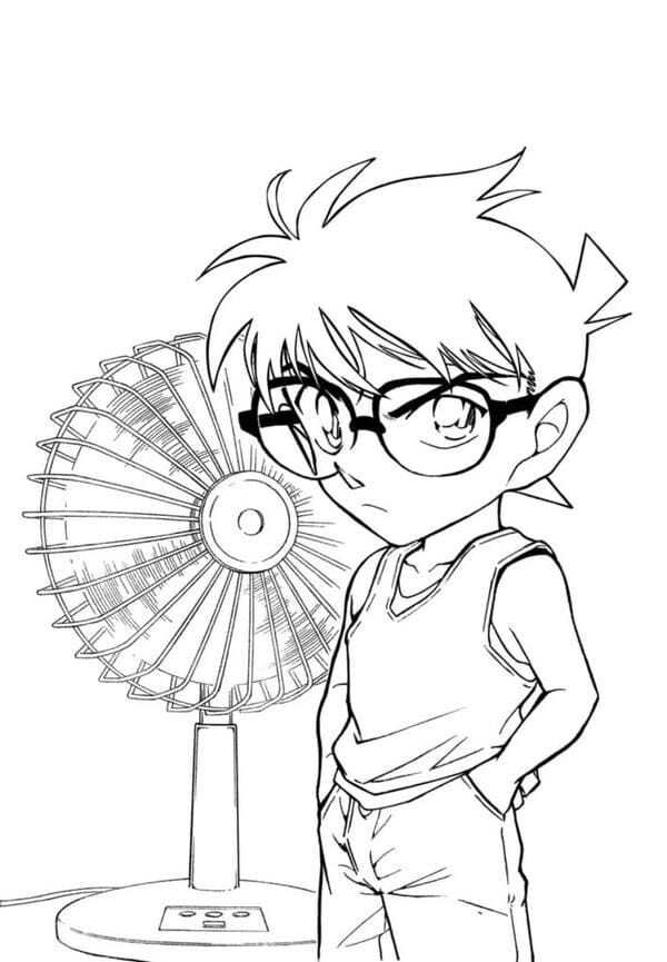 hình conan tô màu