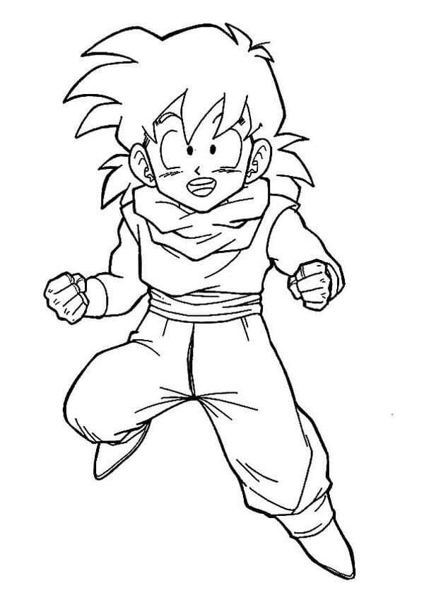 hình songoku tô màu