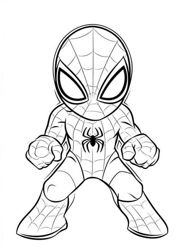 hình tô màu người nhện
