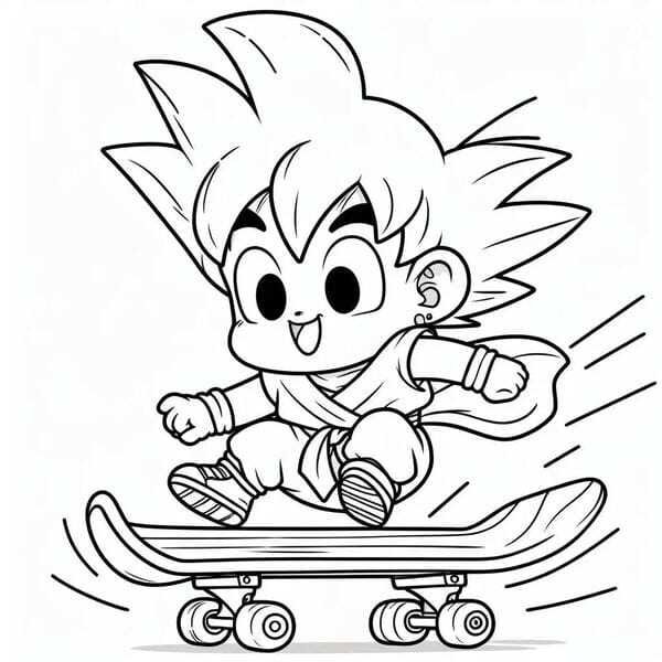 hình tô màu songoku