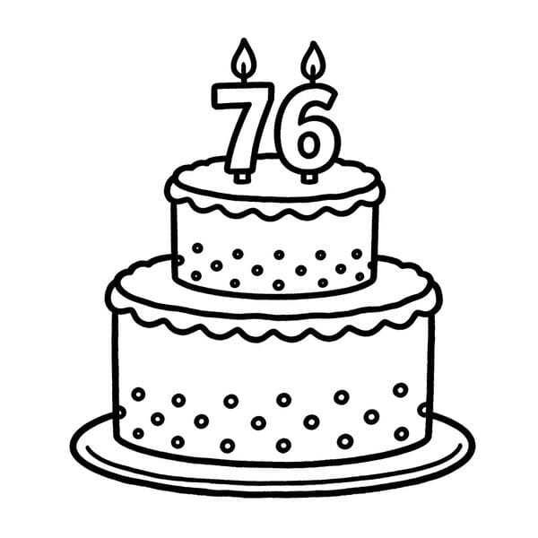 tô màu bánh sinh nhật​ 15