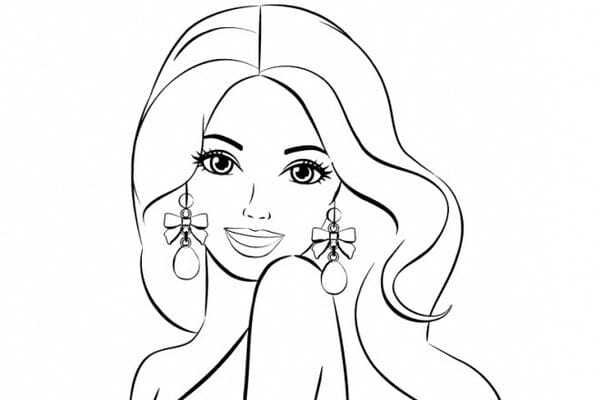 tô màu búp bê barbie 5