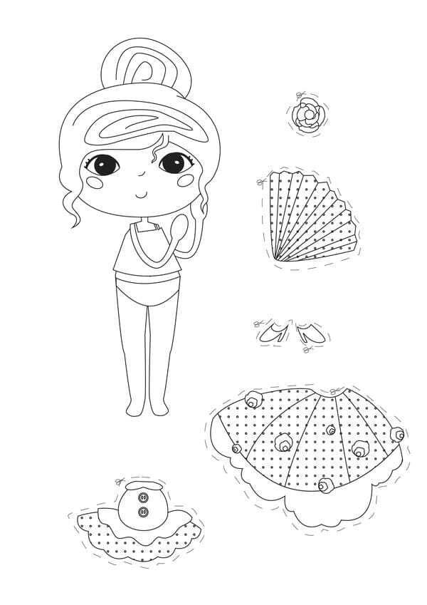 tô màu búp bê giấy 19