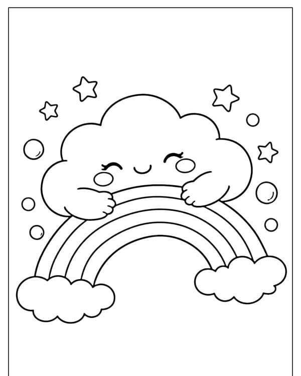 tô màu cầu vồng 10