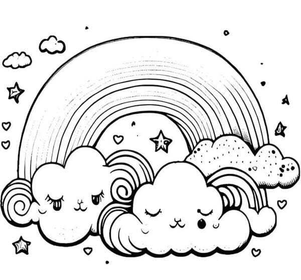 tô màu cầu vồng 19