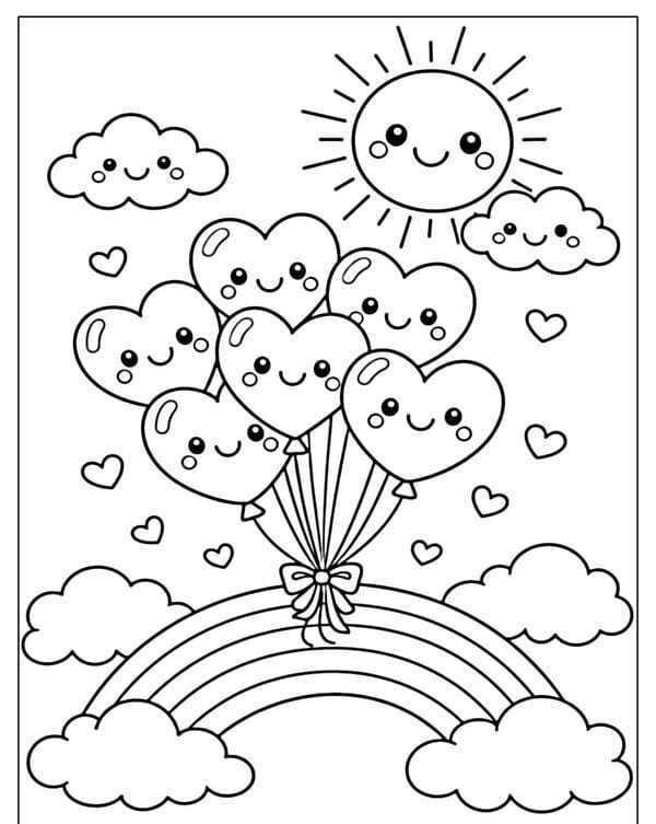 tô màu cầu vồng 3