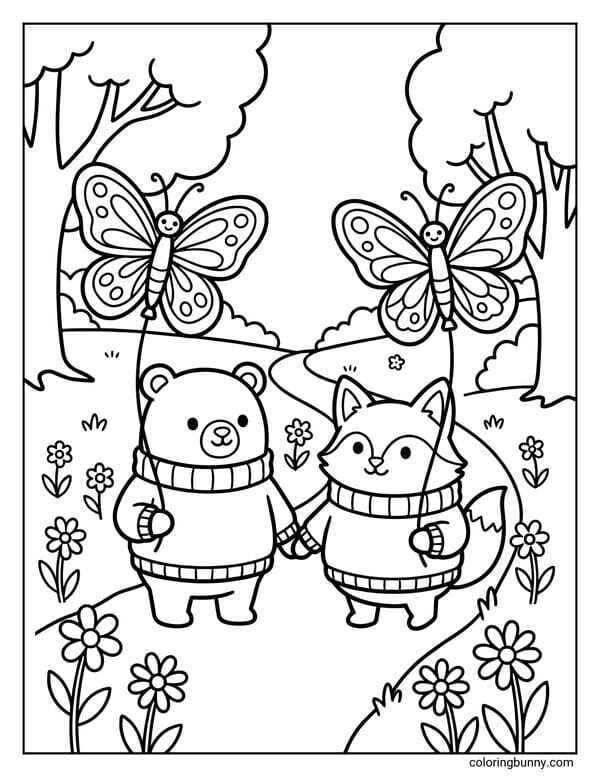 tô màu con bướm 22