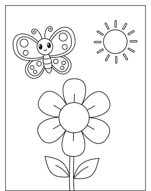 tô màu con bướm 28