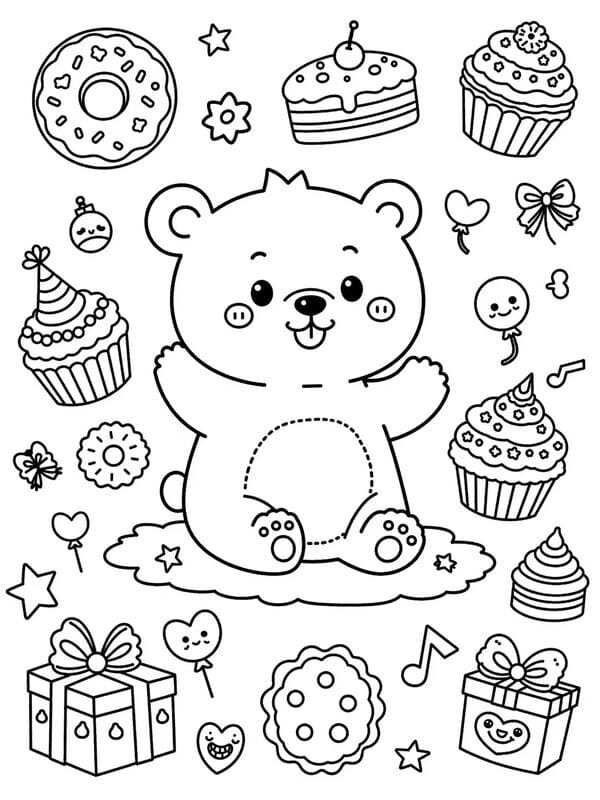 tô màu con gấu 18