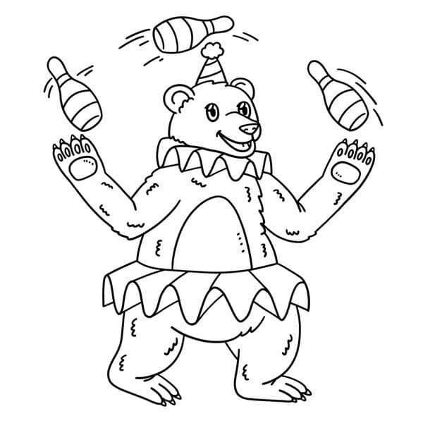 tô màu con gấu 8