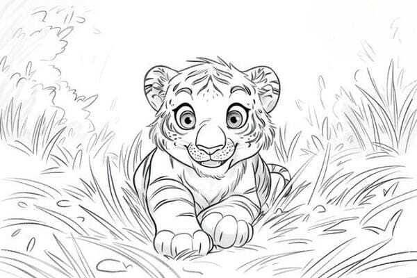 tô màu con hổ 3