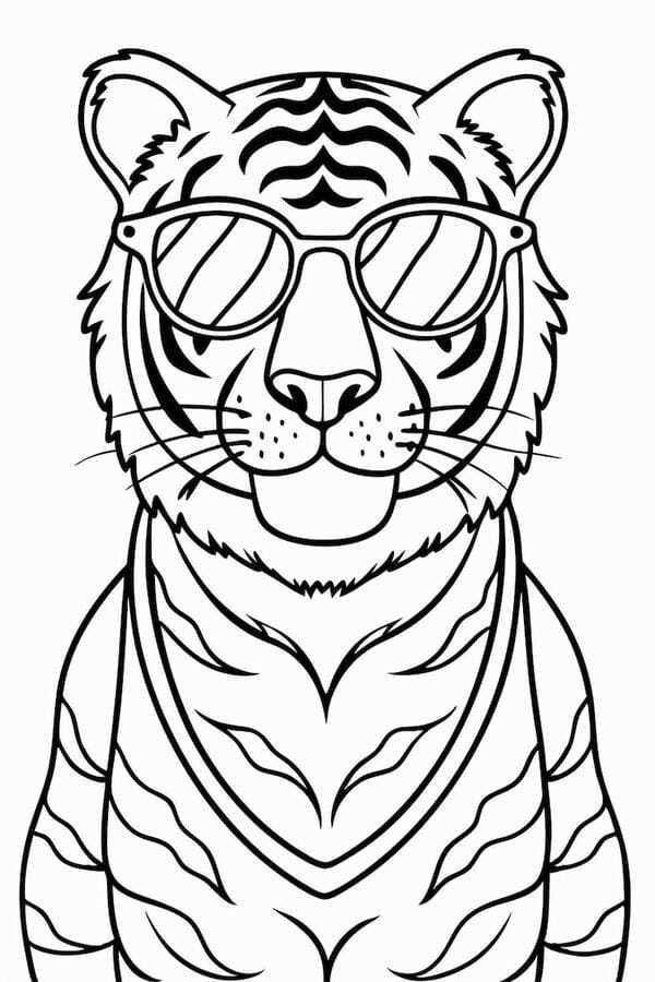 tô màu con hổ 7
