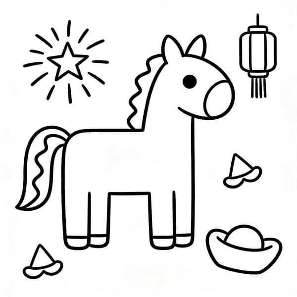 tô màu con ngựa 11