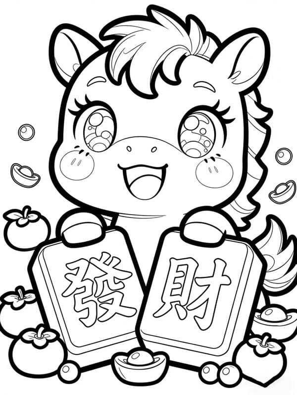 tô màu con ngựa 2