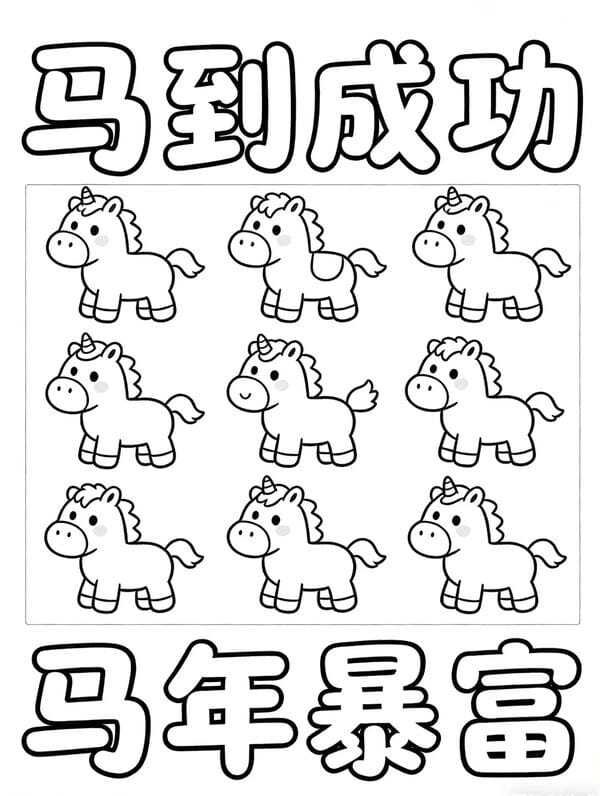 tô màu con ngựa 21